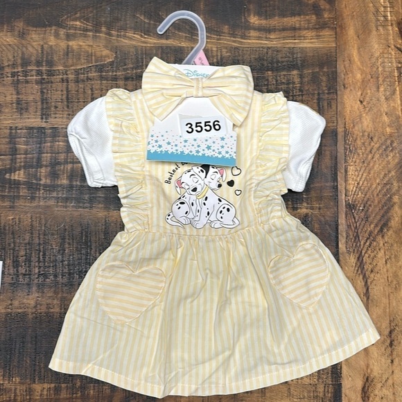 Disney Other - Disney baby 0/3 months. Dress.  Bow. Onesie.  New